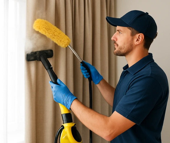 Emergency same-day curtain stain removal west-end Matty Curtain Cleaning